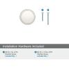 Amerock | Cabinet Knob | Matte Black | 1-3/8 inch (35 mm) Diameter | Destine | 1 Pack | Drawer Knob | Cabinet Hardware(Polished Nickel)
