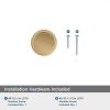 Amerock | Cabinet Knob | Matte Black | 1-3/8 inch (35 mm) Diameter | Oberon | 1 Pack | Drawer Knob | Cabinet Hardware(Champagne Bronze)