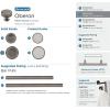 Amerock | Cabinet Knob | Matte Black | 1-3/8 inch (35 mm) Diameter | Oberon | 1 Pack | Drawer Knob | Cabinet Hardware(Gunmetal)
