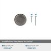 Amerock | Cabinet Knob | Matte Black | 1-3/8 inch (35 mm) Diameter | Oberon | 1 Pack | Drawer Knob | Cabinet Hardware(Gunmetal)