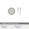 Amerock | Cabinet Knob | Matte Black | 1-3/8 inch (35 mm) Diameter | Oberon | 1 Pack | Drawer Knob | Cabinet Hardware(Gunmetal/Frosted)