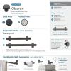 Amerock | Cabinet Knob | Matte Black | 1-3/8 inch (35 mm) Diameter | Oberon | 1 Pack | Drawer Knob | Cabinet Hardware(Matte Black)