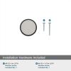 Amerock | Cabinet Knob | Matte Black | 1-3/8 inch (35 mm) Diameter | Oberon | 1 Pack | Drawer Knob | Cabinet Hardware(Matte Black/Frosted)
