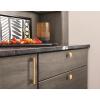 Amerock | Cabinet Knob | Matte Black | 1-3/8 inch (35 mm) Diameter | Versa | 1 Pack | Drawer Knob | Cabinet Hardware(Champagne Bronze)