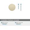 Amerock | Cabinet Knob | Matte Black | 1-3/8 inch (35 mm) Diameter | Versa | 1 Pack | Drawer Knob | Cabinet Hardware(Golden Champagne)