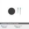 Amerock | Cabinet Knob | Matte Black | 1-3/8 inch (35 mm) Diameter | Versa | 1 Pack | Drawer Knob | Cabinet Hardware(Matte Black)