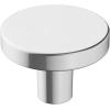Amerock | Cabinet Knob | Matte Black | 1-3/8 inch (35 mm) Diameter | Versa | 1 Pack | Drawer Knob | Cabinet Hardware(Polished Chrome)