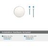 Amerock | Cabinet Knob | Matte Black | 1-3/8 inch (35 mm) Diameter | Versa | 1 Pack | Drawer Knob | Cabinet Hardware(Polished Nickel)