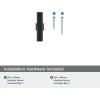 Amerock | Cabinet Knob | Matte Black | 2-3/8 inch (60 mm) Length | Remington | 1 Pack | Drawer Knob | Cabinet Hardware(Matte Black)