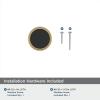 Amerock | Cabinet Knob | Matte Black/Champagne Bronze | 1-3/8 inch (35 mm) Diameter | Mergence | 1 Pack | Drawer Knob | Cabinet Hardware(Matte Black/Champagne Bronze)