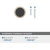 Amerock | Cabinet Knob | Matte Black/Champagne Bronze | 1-3/8 inch (35 mm) Diameter | Mergence | 1 Pack | Drawer Knob | Cabinet Hardware(Matte Black/Golden Champagne)