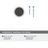 Amerock | Cabinet Knob | Matte Black/Champagne Bronze | 1-3/8 inch (35 mm) Diameter | Mergence | 1 Pack | Drawer Knob | Cabinet Hardware(Matte Black/Polished Nickel)