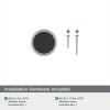 Amerock | Cabinet Knob | Matte Black/Champagne Bronze | 1-3/8 inch (35 mm) Diameter | Mergence | 1 Pack | Drawer Knob | Cabinet Hardware(Matte Black/Satin Nickel)