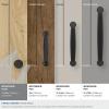 Amerock | Cabinet Knob | Oil Rubbed Bronze | 1-1/4 inch (32 mm) Diameter | Renown | 1 Pack | Drawer Knob | Cabinet Hardware(Matte Black)