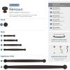 Amerock | Cabinet Knob | Oil Rubbed Bronze | 1-1/4 inch (32 mm) Diameter | Renown | 1 Pack | Drawer Knob | Cabinet Hardware(Oil Rubbed Bronze)