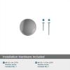 Amerock | Cabinet Knob | Oil Rubbed Bronze | 1-1/4 inch (32 mm) Diameter | Renown | 1 Pack | Drawer Knob | Cabinet Hardware(Polished Chrome)