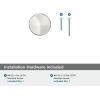 Amerock | Cabinet Knob | Oil Rubbed Bronze | 1-1/4 inch (32 mm) Diameter | Renown | 1 Pack | Drawer Knob | Cabinet Hardware(Polished Nickel)