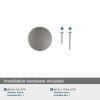 Amerock | Cabinet Knob | Oil Rubbed Bronze | 1-1/4 inch (32 mm) Diameter | Renown | 1 Pack | Drawer Knob | Cabinet Hardware(Satin Nickel)