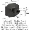 Amerock | Cabinet Knob | Oil Rubbed Bronze | 2-1/2 inch (64 mm) Length | St. Vincent | 1 Pack | Drawer Knob | Cabinet Hardware(Black Bronze)