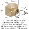 Amerock | Cabinet Knob | Oil Rubbed Bronze | 2-1/2 inch (64 mm) Length | St. Vincent | 1 Pack | Drawer Knob | Cabinet Hardware(Golden Champagne)