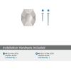 Amerock | Cabinet Knob | Oil Rubbed Bronze | 2-1/2 inch (64 mm) Length | St. Vincent | 1 Pack | Drawer Knob | Cabinet Hardware(Satin Nickel)