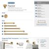 Amerock | Cabinet Knob | Polished Chrome | 1-1/4 inch (32 mm) Diameter | Factor | 1 Pack | Drawer Knob | Cabinet Hardware(Champagne Bronze)