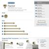 Amerock | Cabinet Knob | Polished Chrome | 1-1/4 inch (32 mm) Diameter | Factor | 1 Pack | Drawer Knob | Cabinet Hardware(Golden Champagne)