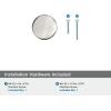 Amerock | Cabinet Knob | Polished Chrome | 1-1/4 inch (32 mm) Diameter | Factor | 1 Pack | Drawer Knob | Cabinet Hardware(Polished Nickel)