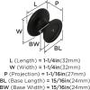 Amerock | Cabinet Knob | Polished Chrome | 1-1/4 inch (32 mm) Diameter | Ravino | 1 Pack | Drawer Knob | Cabinet Hardware(Matte Black)