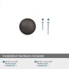 Amerock | Cabinet Knob | Polished Chrome | 1-1/4 inch (32 mm) Diameter | Ravino | 1 Pack | Drawer Knob | Cabinet Hardware(Oil Rubbed Bronze)