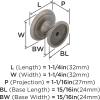 Amerock | Cabinet Knob | Polished Chrome | 1-1/4 inch (32 mm) Diameter | Ravino | 1 Pack | Drawer Knob | Cabinet Hardware(Satin Nickel)