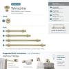 Amerock | Cabinet Knob | Polished Chrome | 1-1/4 inch (32 mm) Diameter | Winsome | 1 Pack | Drawer Knob | Cabinet Hardware(Golden Champagne)