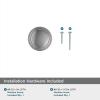 Amerock | Cabinet Knob | Polished Chrome | 1-1/4 inch (32 mm) Diameter | Winsome | 1 Pack | Drawer Knob | Cabinet Hardware(Polished Chrome)
