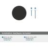 Amerock | Cabinet Knob | Polished Nickel/Stainless Steel | 2-5/8 inch (67 mm) Length | Esquire | 1 Pack | Drawer Knob | Cabinet Hardware(Black Bronze)