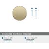 Amerock | Cabinet Knob | Polished Nickel/Stainless Steel | 2-5/8 inch (67 mm) Length | Esquire | 1 Pack | Drawer Knob | Cabinet Hardware(Golden Champagne)