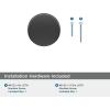 Amerock | Cabinet Knob | Polished Nickel/Stainless Steel | 2-5/8 inch (67 mm) Length | Esquire | 1 Pack | Drawer Knob | Cabinet Hardware(Gunmetal)
