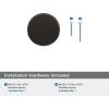 Amerock | Cabinet Knob | Polished Nickel/Stainless Steel | 2-5/8 inch (67 mm) Length | Esquire | 1 Pack | Drawer Knob | Cabinet Hardware(Oil Rubbed Bronze)