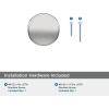 Amerock | Cabinet Knob | Polished Nickel/Stainless Steel | 2-5/8 inch (67 mm) Length | Esquire | 1 Pack | Drawer Knob | Cabinet Hardware(Polished Chrome)