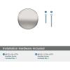 Amerock | Cabinet Knob | Polished Nickel/Stainless Steel | 2-5/8 inch (67 mm) Length | Esquire | 1 Pack | Drawer Knob | Cabinet Hardware(Polished Nickel/Golden Champagne)