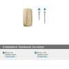 Amerock | Cabinet Knob | Satin Nickel | 1-3/8 inch (35 mm) Length | Highland Ridge | 1 Pack | Drawer Knob | Cabinet Hardware(Champagne Bronze)