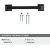 Amerock | Cabinet Pull | Black Bronze | 3-3/4 inch (96 mm) Center to Center | Mulholland | 1 Pack | Drawer Pull | Drawer Handle | Cabinet Hardware(Black Bronze)