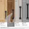 Amerock | Cabinet Pull | Black Bronze | 3-3/4 inch (96 mm) Center to Center | Mulholland | 1 Pack | Drawer Pull | Drawer Handle | Cabinet Hardware(Black Bronze)