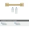 Amerock | Cabinet Pull | Black Bronze | 3-3/4 inch (96 mm) Center to Center | Mulholland | 1 Pack | Drawer Pull | Drawer Handle | Cabinet Hardware(Champagne Bronze)