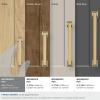 Amerock | Cabinet Pull | Black Bronze | 3-3/4 inch (96 mm) Center to Center | Mulholland | 1 Pack | Drawer Pull | Drawer Handle | Cabinet Hardware(Champagne Bronze)