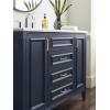 Amerock | Cabinet Pull | Black Bronze | 3-3/4 inch (96 mm) Center to Center | Mulholland | 1 Pack | Drawer Pull | Drawer Handle | Cabinet Hardware(Champagne Bronze)