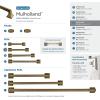Amerock | Cabinet Pull | Black Bronze | 3-3/4 inch (96 mm) Center to Center | Mulholland | 1 Pack | Drawer Pull | Drawer Handle | Cabinet Hardware(Gilded Bronze)