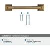 Amerock | Cabinet Pull | Black Bronze | 3-3/4 inch (96 mm) Center to Center | Mulholland | 1 Pack | Drawer Pull | Drawer Handle | Cabinet Hardware(Gilded Bronze)