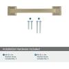 Amerock | Cabinet Pull | Black Bronze | 3-3/4 inch (96 mm) Center to Center | Mulholland | 1 Pack | Drawer Pull | Drawer Handle | Cabinet Hardware(Golden Champagne)