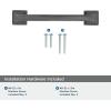 Amerock | Cabinet Pull | Black Bronze | 3-3/4 inch (96 mm) Center to Center | Mulholland | 1 Pack | Drawer Pull | Drawer Handle | Cabinet Hardware(Gunmetal)