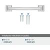 Amerock | Cabinet Pull | Black Bronze | 3-3/4 inch (96 mm) Center to Center | Mulholland | 1 Pack | Drawer Pull | Drawer Handle | Cabinet Hardware(Polished Chrome)